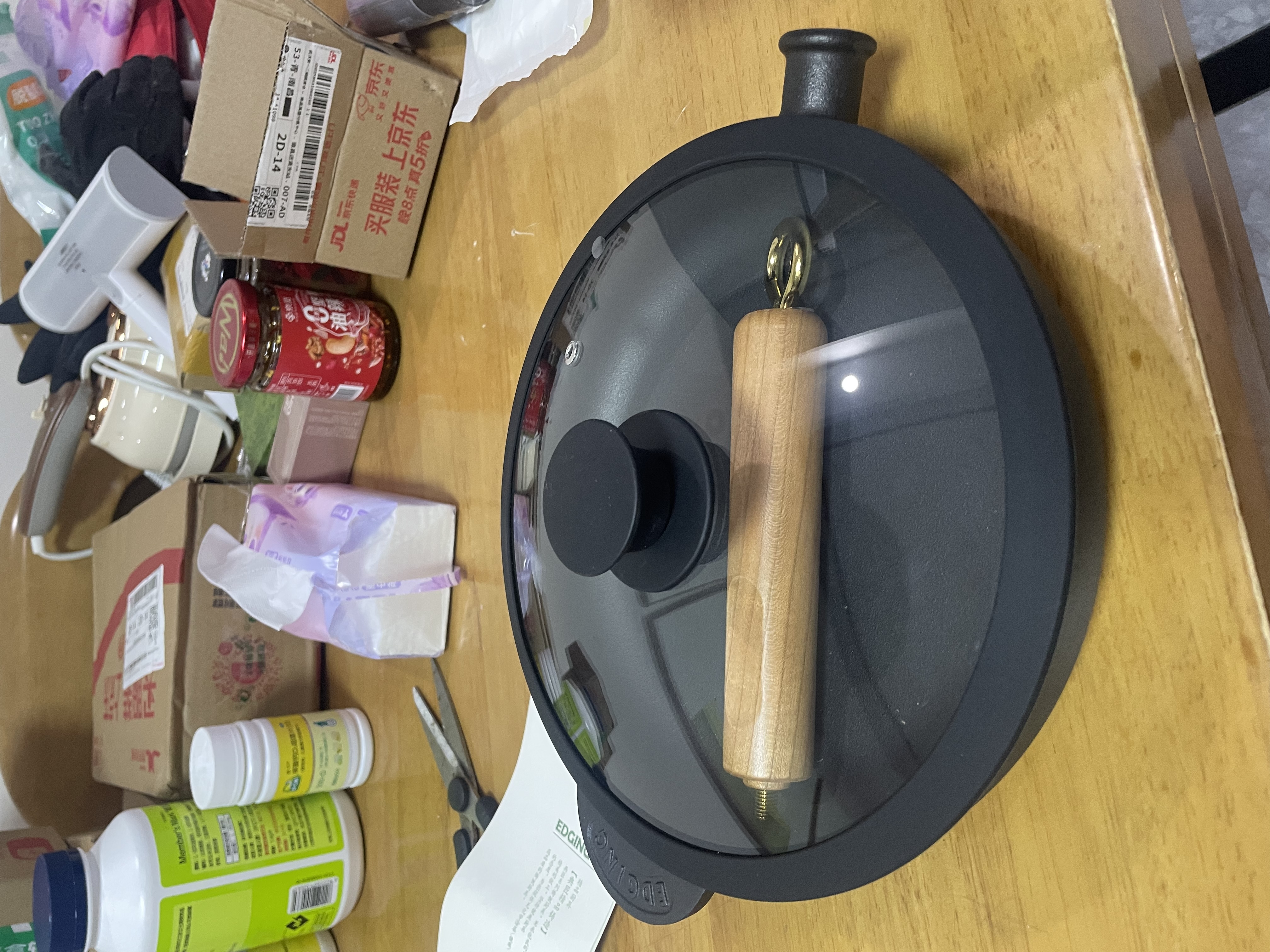 典匠铸铁煎锅平底锅24cm聚油煎锅加厚无涂层生铁锅家用烙饼早餐煎蛋锅 实拍图