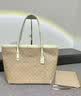 蔻驰（COACH）奥莱女士女包经典标志CITY拉链托特包单肩手提包礼物city30 沙黄色/粉笔白色（新版） 实拍图