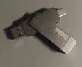 ThinkPad联想Thinkbook 128GB Type-C USB3.1 U盘 读速150MB/s 手机电脑 双接口 u盘办公商务优盘BU100 实拍图