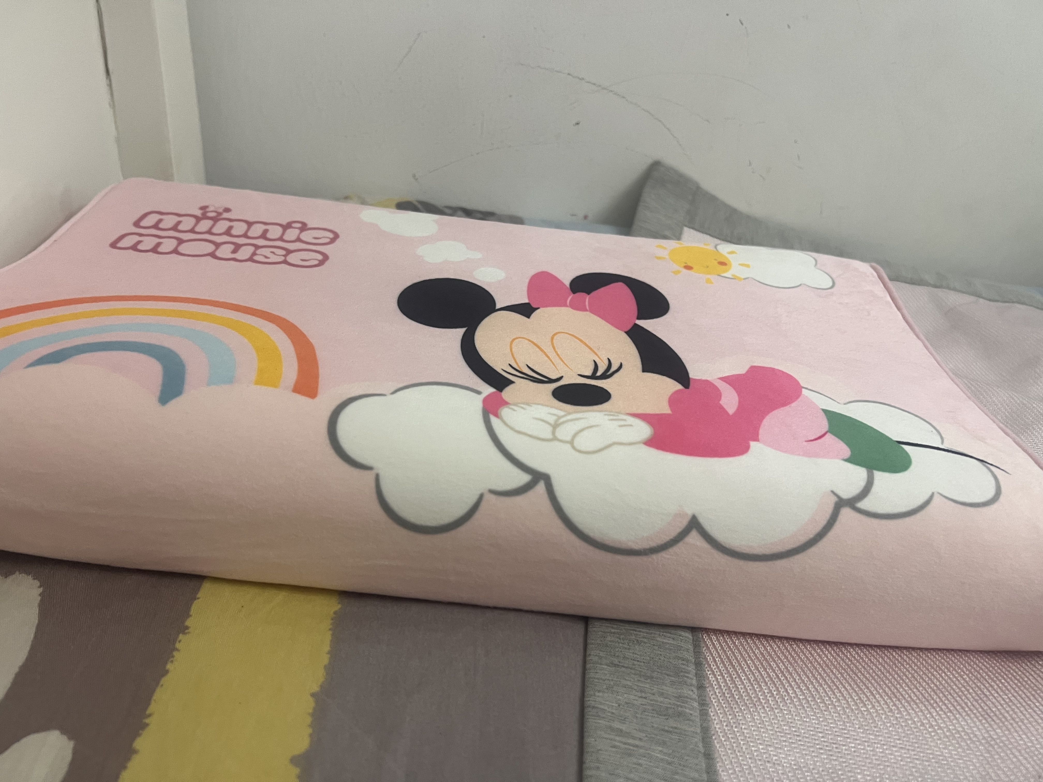 迪士尼（Disney）儿童枕头 泰国乳胶 婴儿枕幼儿园学生乳胶枕3-6岁米妮45*27*6cm 实拍图