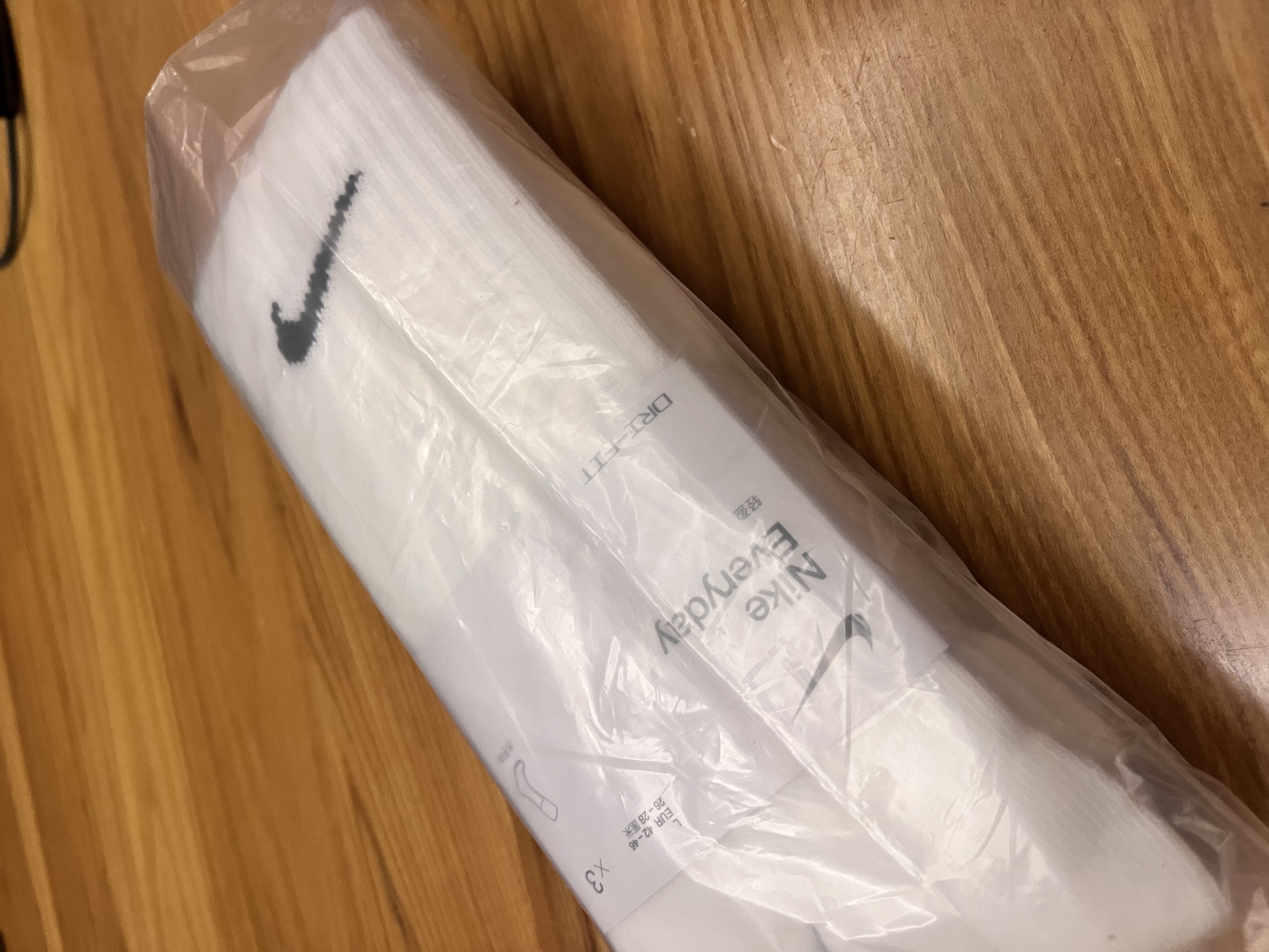 耐克（NIKE）【滔搏运动】 袜子男(3双)日常宽松透气袜子 SX7676-100 L 实拍图