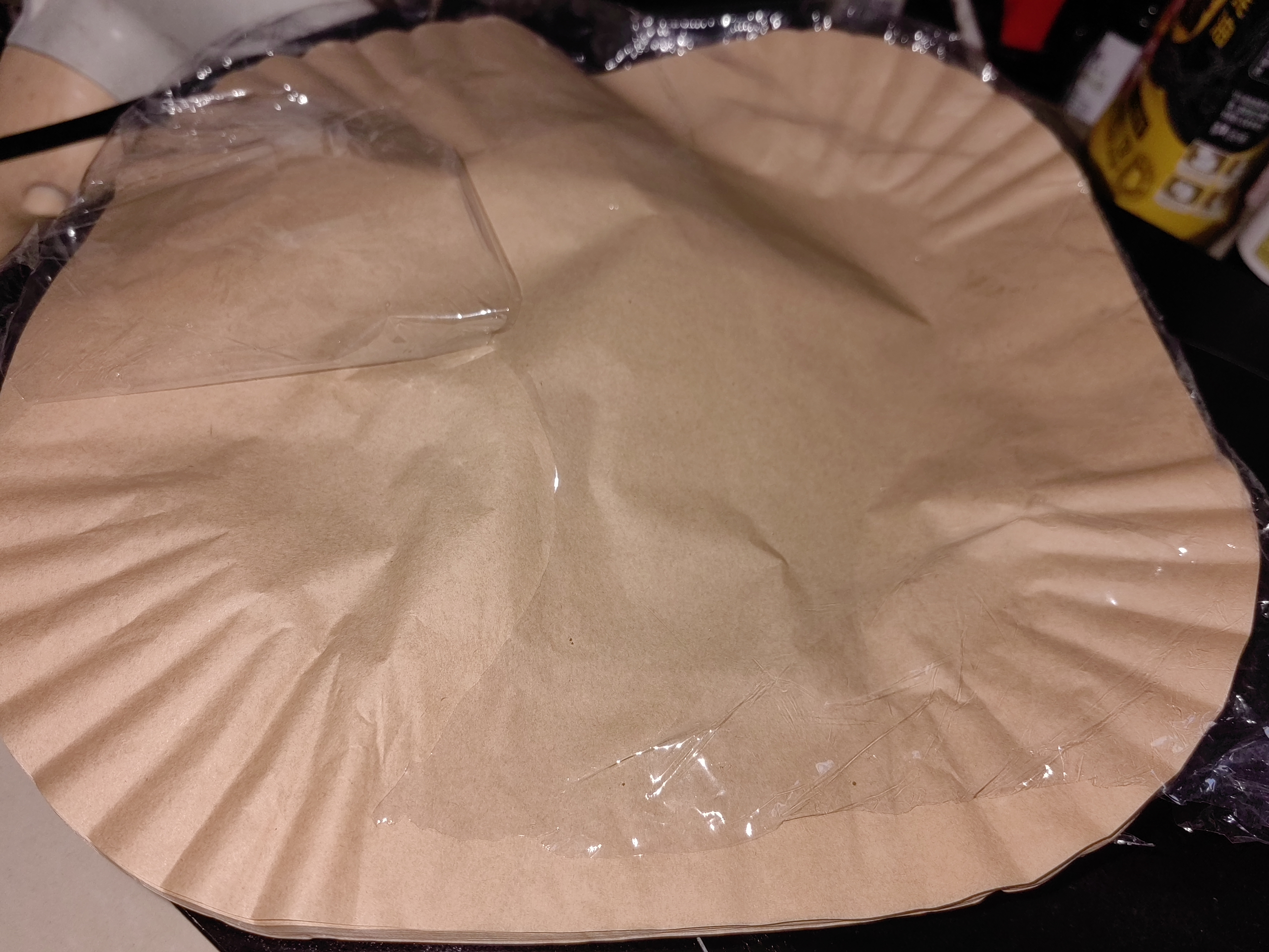 Jidaocook空气炸锅专用纸方形硅油吸油纸锡纸盘锡箔纸烘焙烤箱炸锅垫纸铝箔 本色【加厚加大-加高边缘】 50只 实拍图