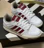 adidas ENTRAP美式校园风运动鞋少年感复古篮球风板鞋阿迪达斯 白色/红色   37 实拍图