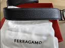 菲拉格慕（Ferragamo）腰带男士商务双面板扣皮带牛皮 3.5CM宽 送男友父亲节礼物礼盒装 黑棕荔枝纹/枪色扣679710-689134 实拍图