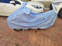 CTRLEND电动车防雨罩车罩全罩套电瓶车遮雨罩摩托车防晒防水车衣踏板雨衣 蓝色4XL【适用中型踏板车】 实拍图