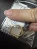 周六福黄金戒指女硬金三生三世足金素圈指环 定价单个 沙面11号-0.82g 实拍图