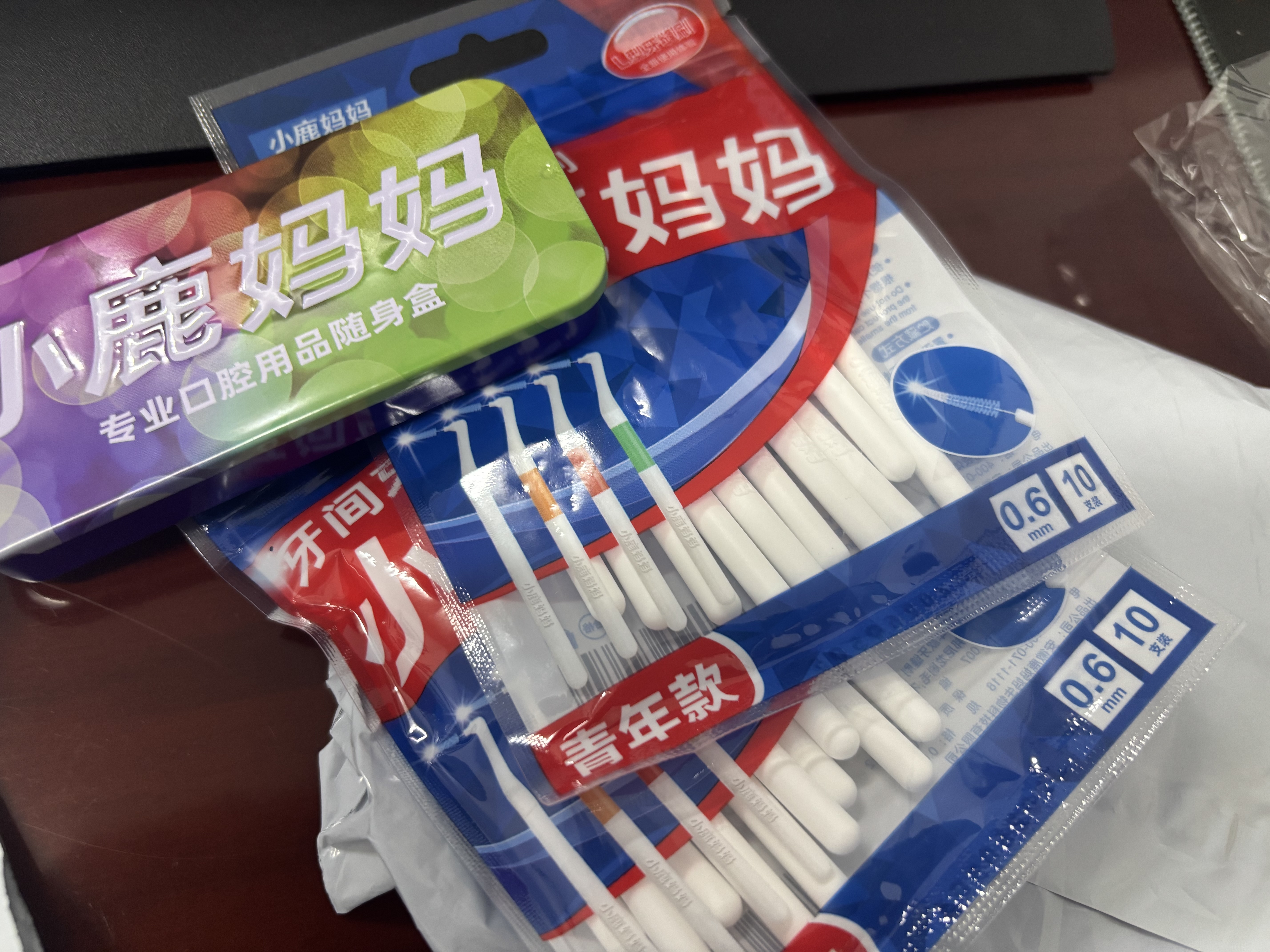 小鹿妈妈 细齿洁牙缝刷进口超极细ssss*20支装 L型牙缝刷直击深层牙垢 实拍图