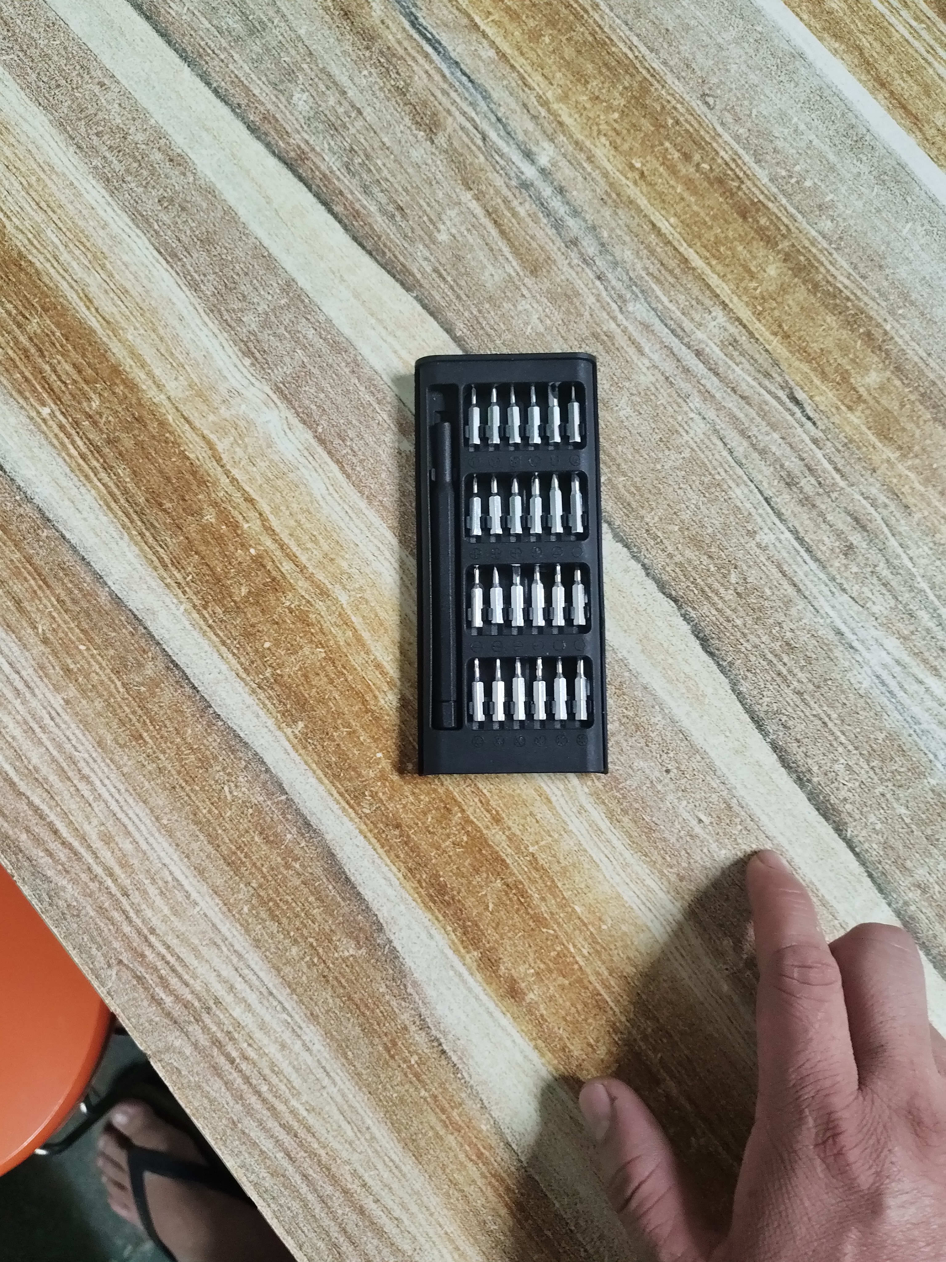 手工工具套装实验DIY多功能精密32合一24合一皮包款12合一螺丝刀起子手机电脑笔记本维修 工具盒25合一（塑料杆）颜色随机 实拍图