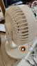 赛亿充电定时USB小风扇空气循环风扇台挂电风扇户外便携轻音换气摇头扇床头办公室桌面扇4000毫安 实拍图