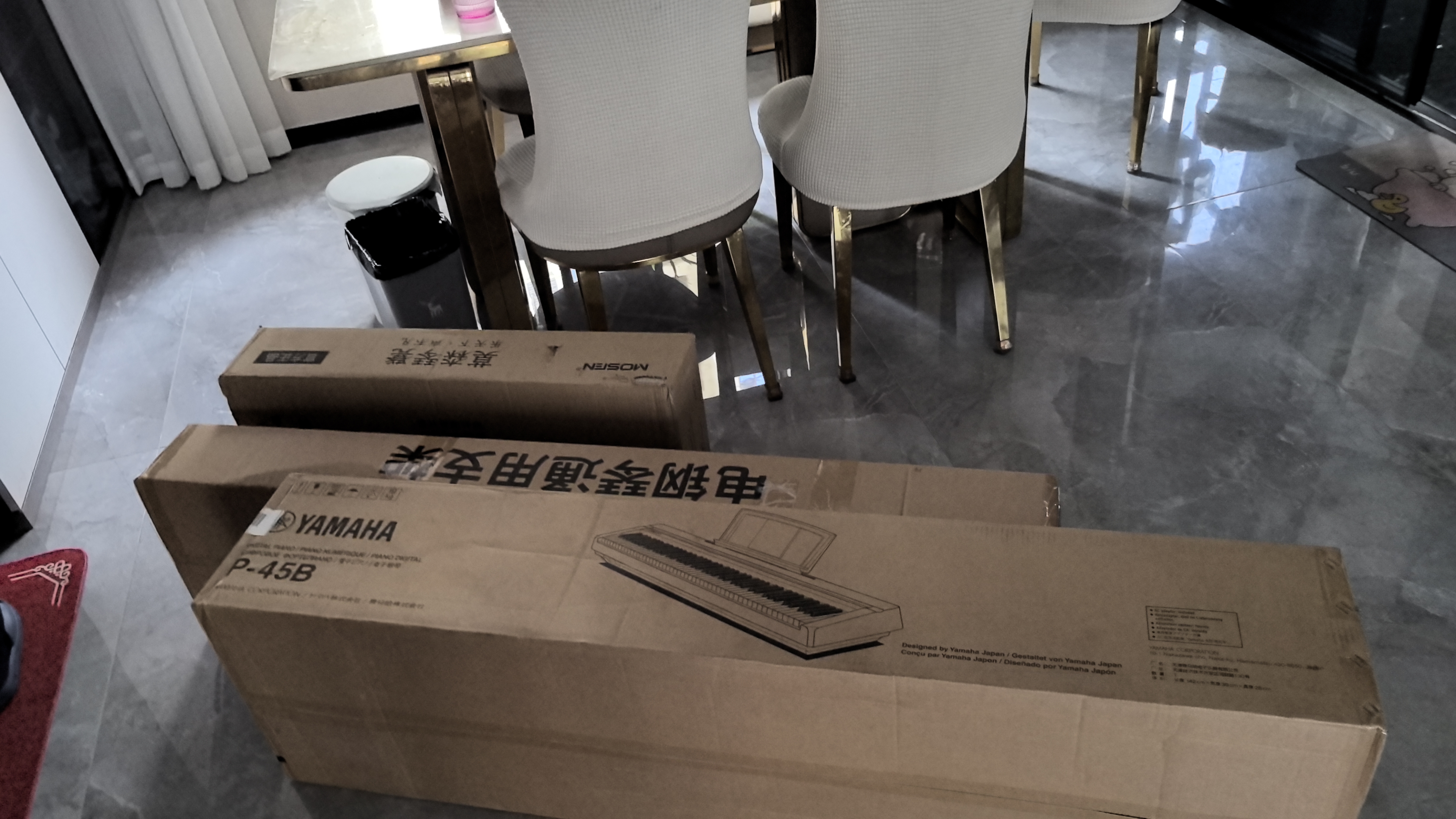 雅马哈（YAMAHA）P45 电钢琴 88键重锤键盘 便携式成人儿童智能数码电子钢琴+配件 实拍图