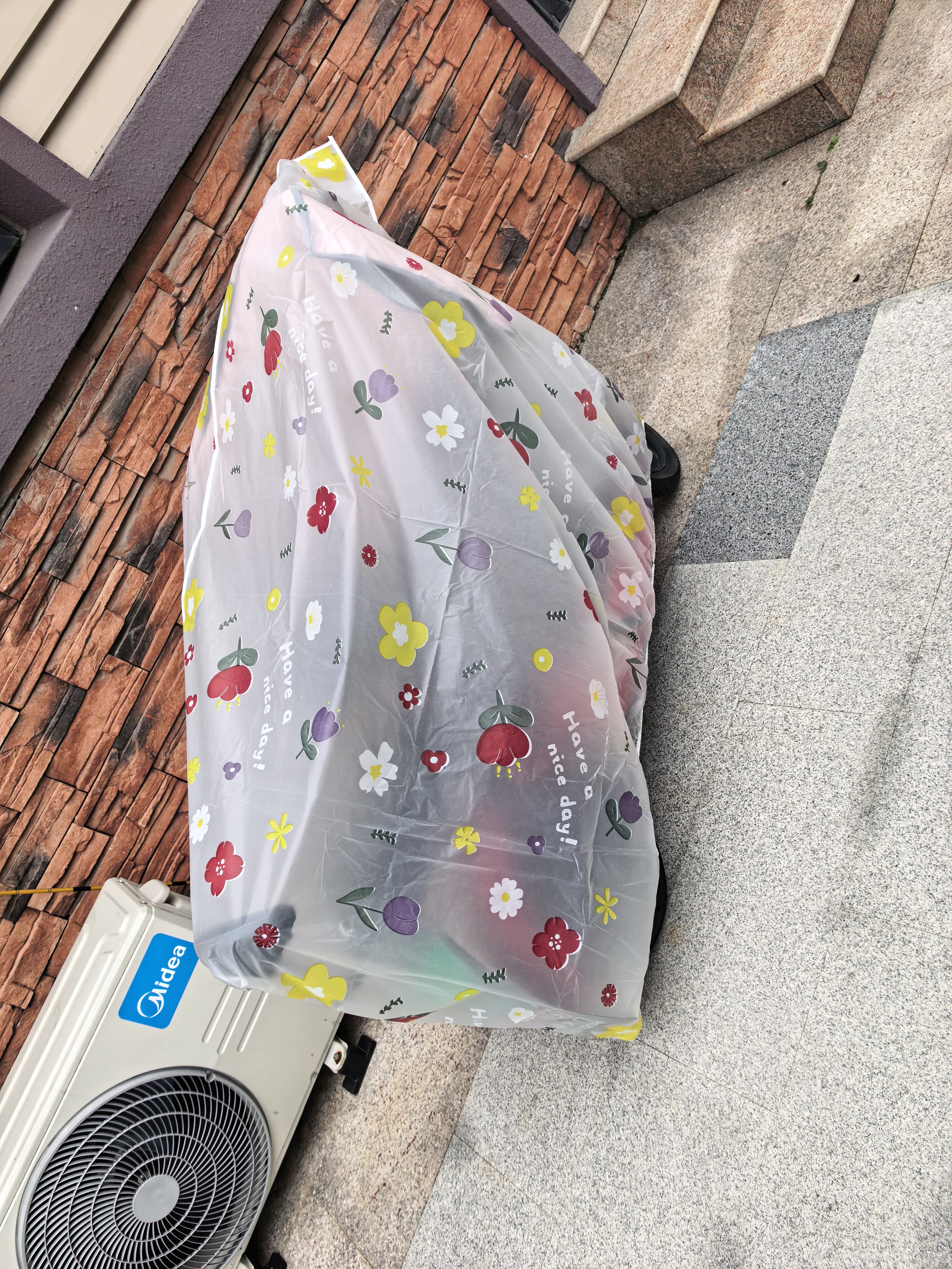 星月蓝电动车摩托车防雨罩全罩防晒透明防水耐脏车衣挡风用品 实拍图