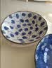 美浓烧 日本原装进口餐具 日式盘子家用釉下彩洗碗机可用8英寸餐盘 蓝绘盘5件套 8英寸 实拍图
