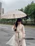 爱上雨24骨雨伞长柄男女士家用大号自动加固结实抗风暴雨专用定制直杆伞 全纤维中棒-加大-24骨梧桐米 实拍图