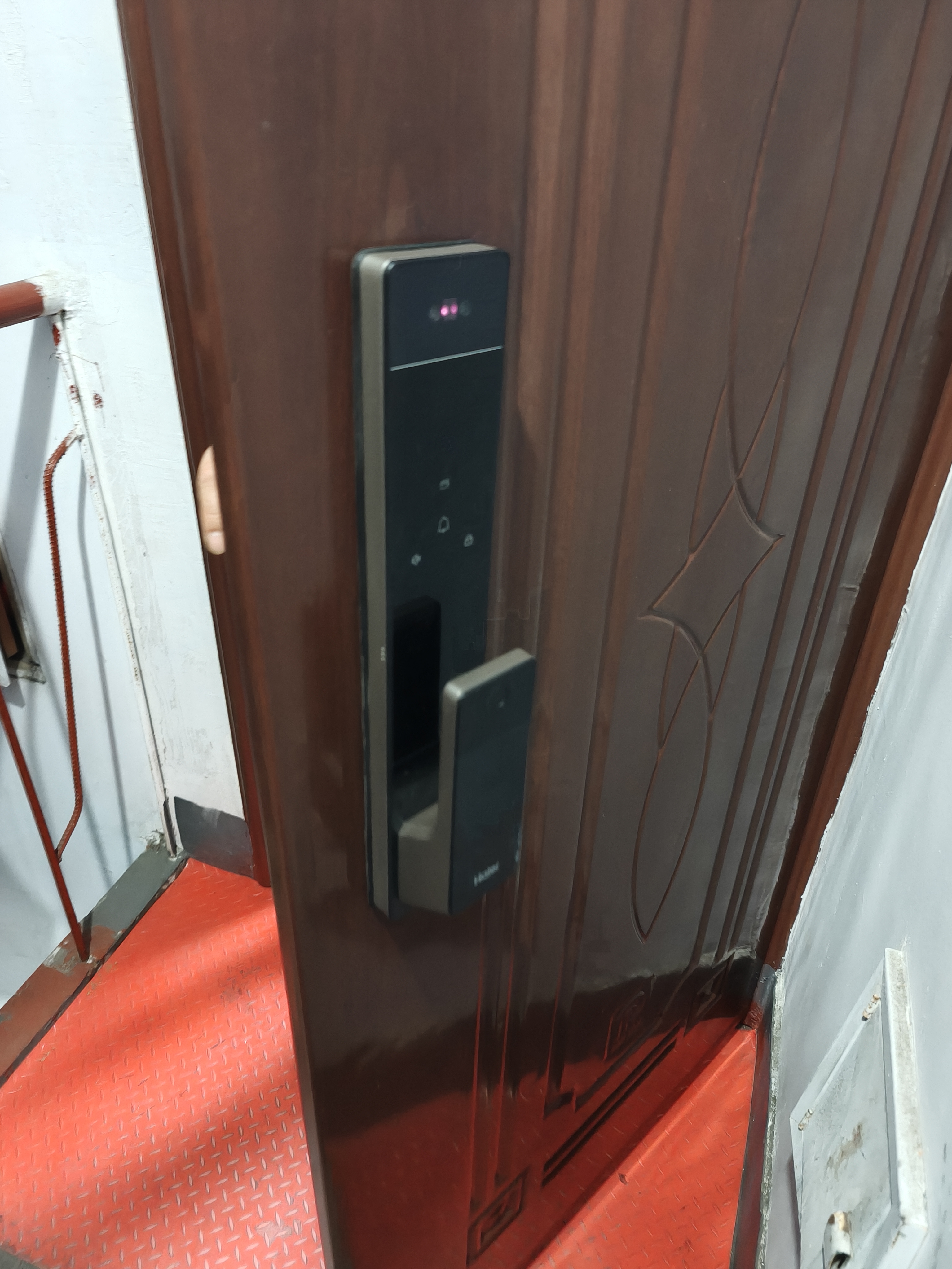 海尔（Haier）京东集采JC系列S3智能门锁人脸识别指纹锁密码锁智能锁带猫眼大屏 实拍图