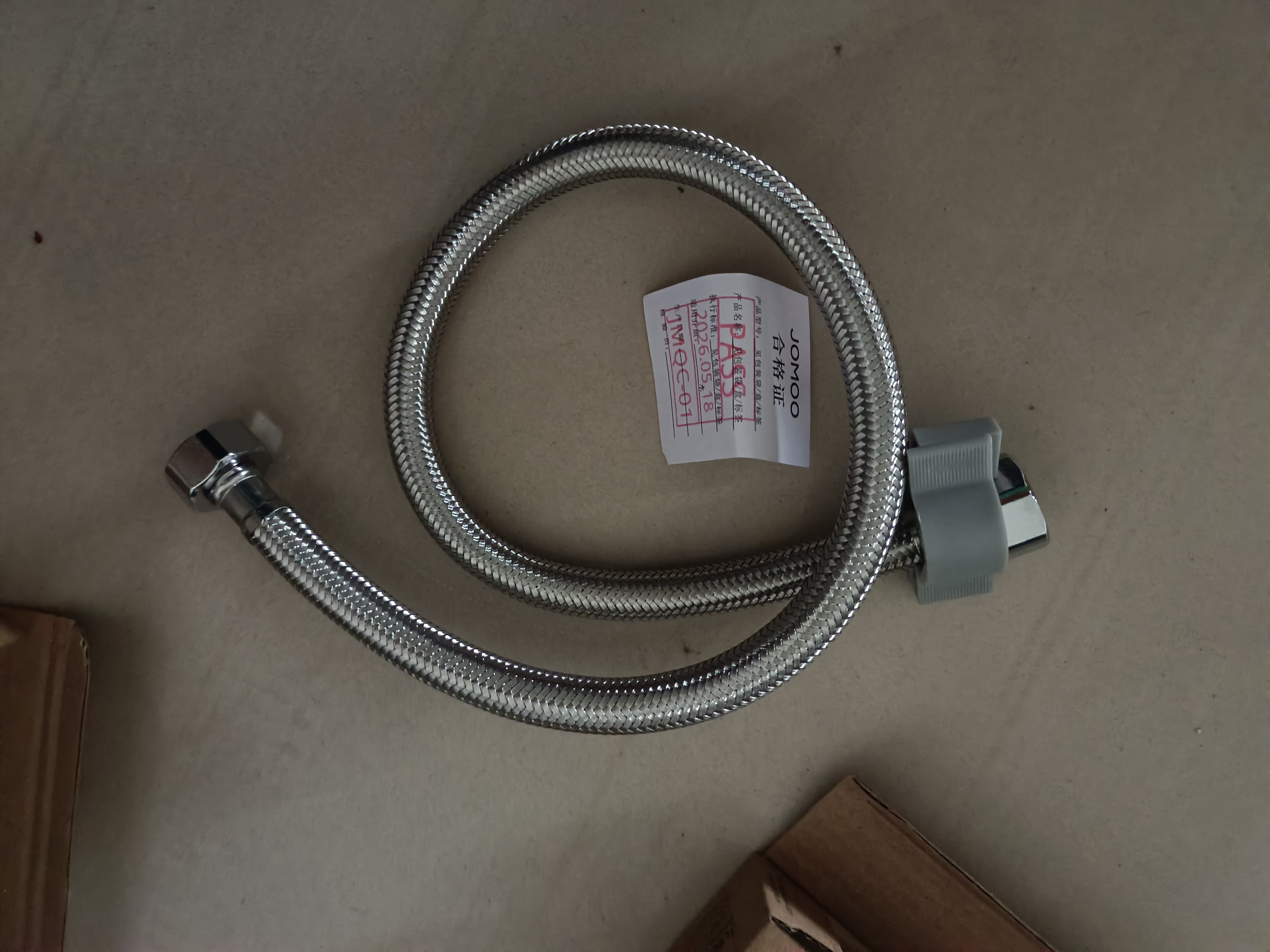九牧（JOMOO）不锈钢金属编织软管冷热进水软管水管马桶热水器软管H5688 60CM 实拍图