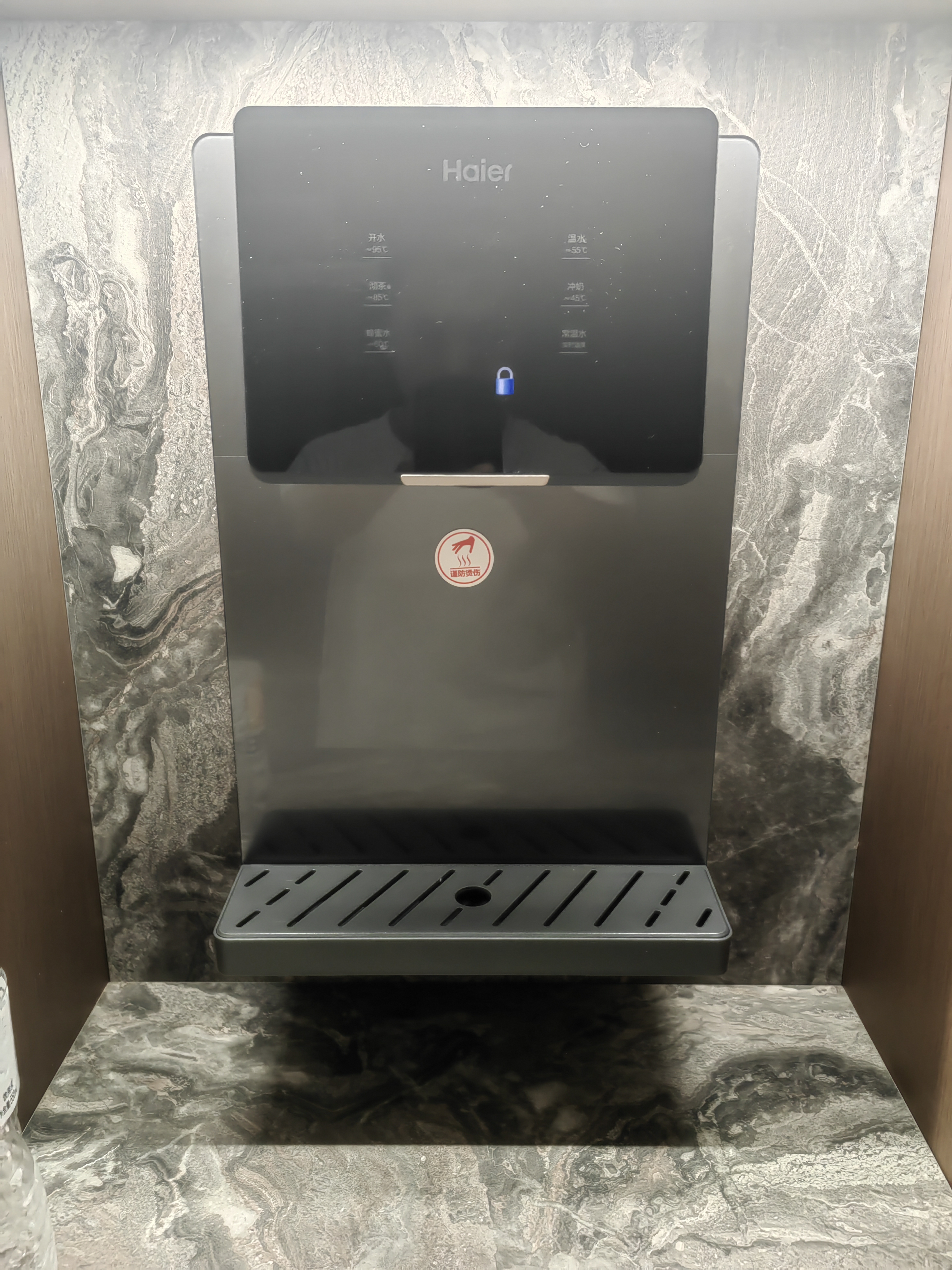 海尔（Haier）净水器家用厨下1200G流速母婴RO反渗透直饮净水机加热一体机餐边柜壁挂式管线机接自来水全屋套装 高端彩屏管线机+顶配前置+净水器 实拍图