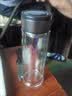 【京东物流配送】高硼硅双层玻璃杯大容量泡茶杯水杯子茶水分离杯 【双层加厚】茶杯350ml1只 实拍图