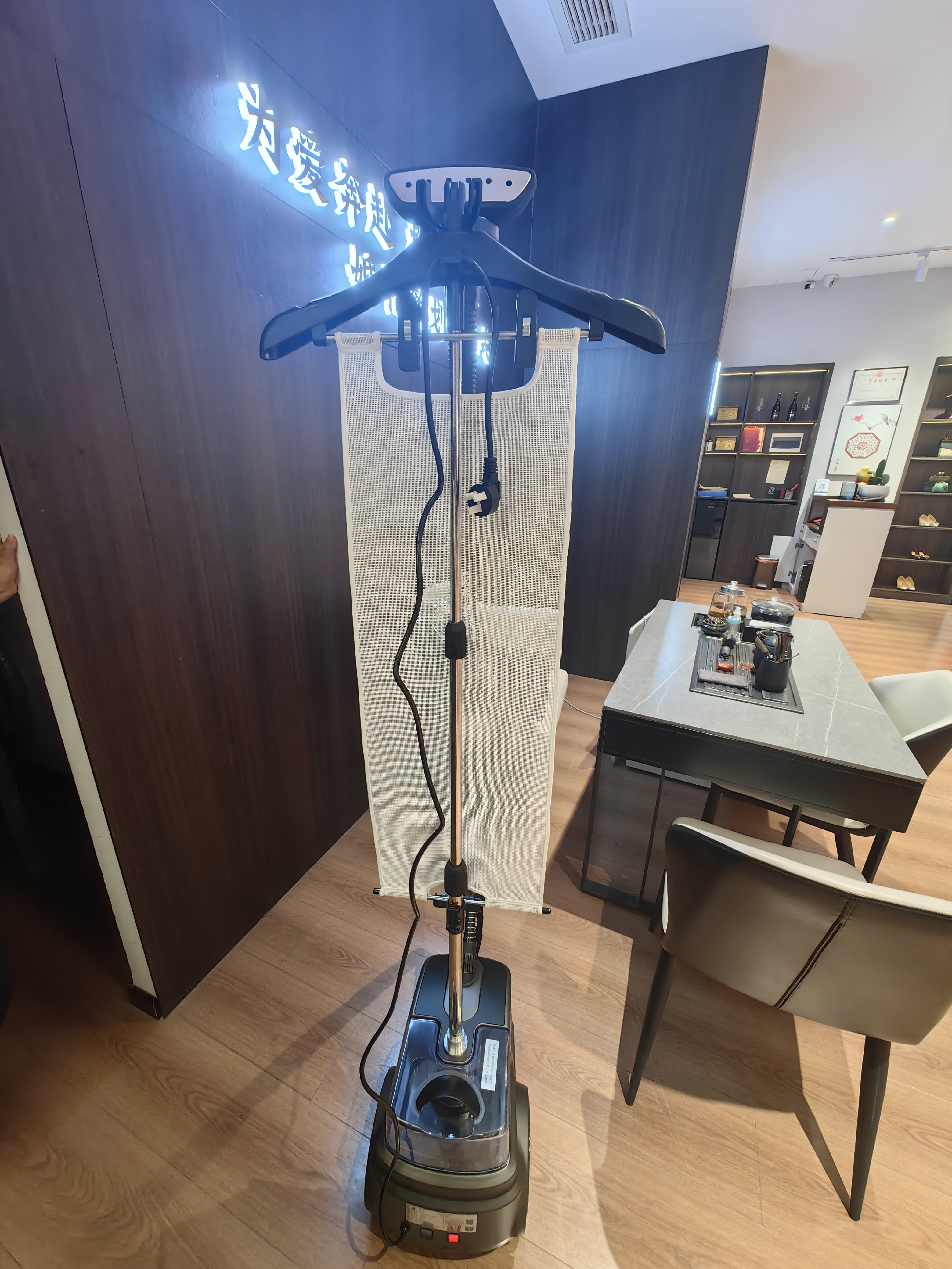 域桥 挂烫机家用服装店商用大蒸汽大功率熨烫机电熨斗全铜芯手持烫衣服烫衣机立式2000W 灰色2000瓦+熨衣布 实拍图