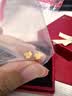 周六福小金花足金999黄金耳钉女生日礼物计价AC090379 一对 约0.67g 实拍图