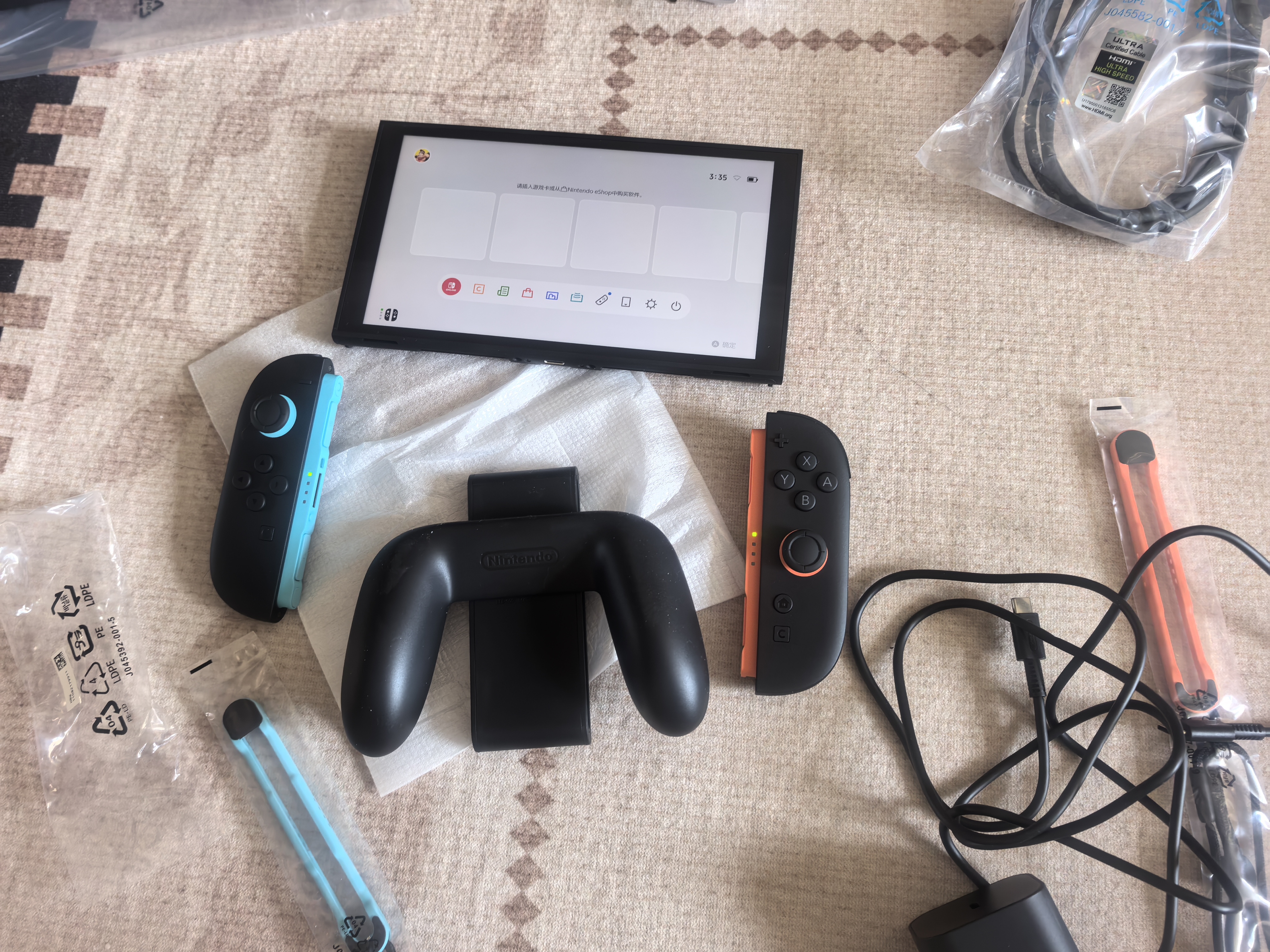 任天堂（Nintendo）【国内保税仓】Switch2/1代 OLED/续航加强日版/港版便携家用ns体感游戏机掌机 港版switch2+马车9 马里奥赛车世界 实拍图