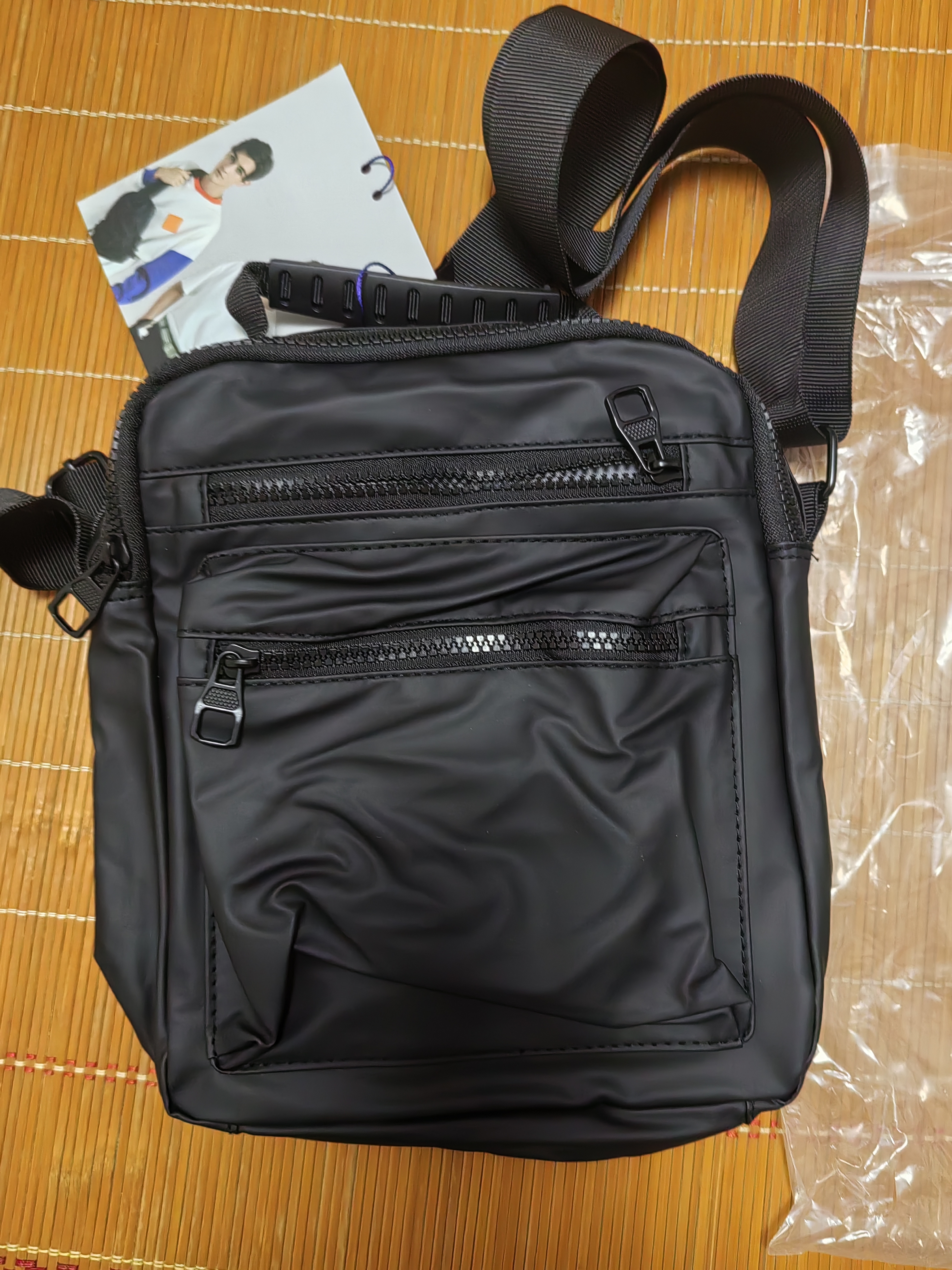 极为（JEVI）潮牌休闲日系单肩包男小背包潮流斜挎包男士商务公文包七夕节礼物 实拍图