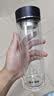富光双层玻璃杯水杯子茶水分离泡茶杯男女士高颜值团购定制400ML 实拍图