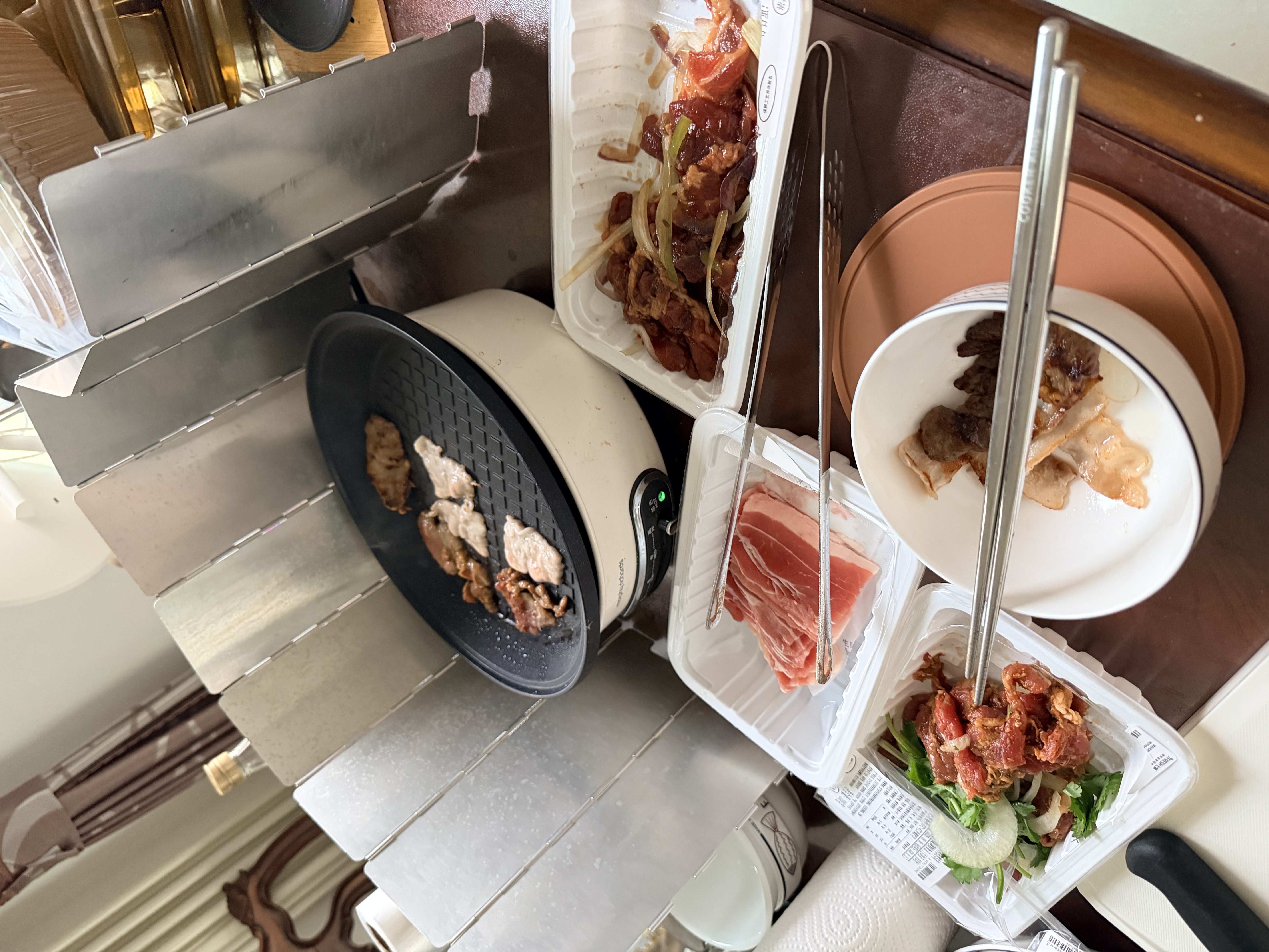 贝傅特 挡风板卡式炉户外露营野炊炉子挡板折叠防风罩厨房挡油板 10片装 实拍图