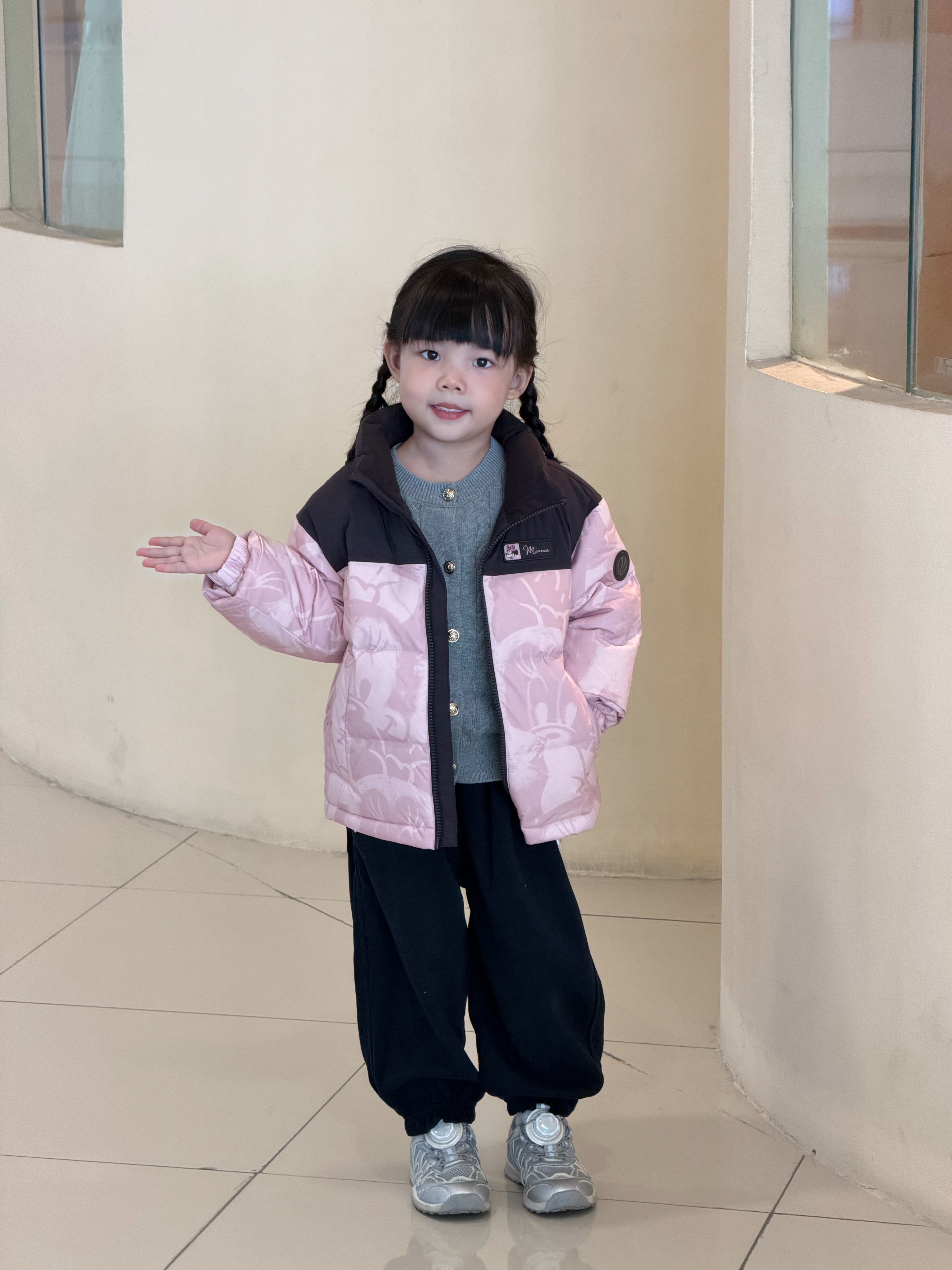 波司登26年冬季男女儿童加厚时尚运动立领短款羽绒服外套T260246110 实拍图
