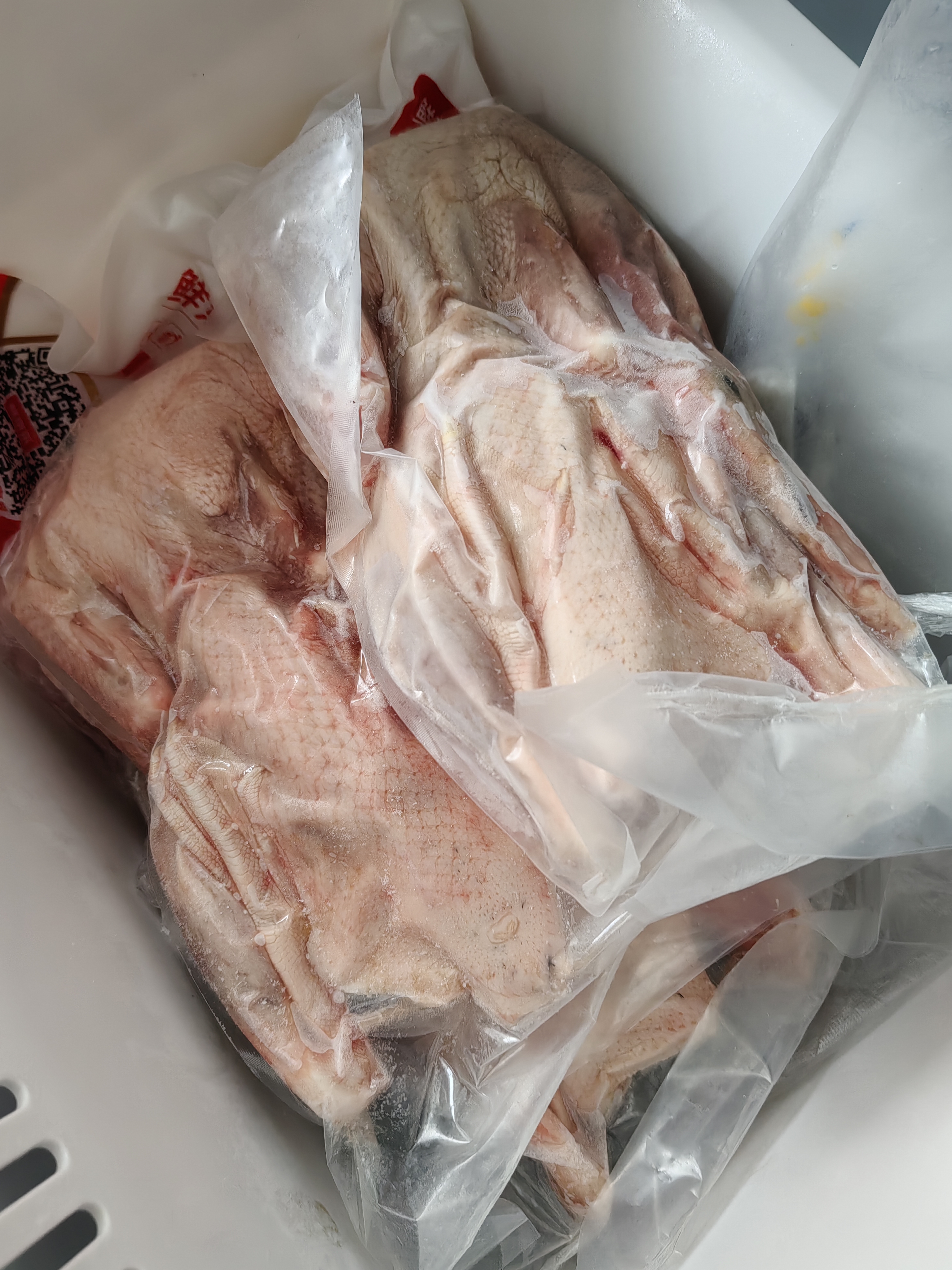 华英（HUAYING）500天鲜炖老麻鸭1.2斤冷冻生鸭肉煲汤食材 实拍图