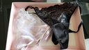 韵扉高端桑蚕丝性感丁字裤一根线半透明蕾丝低腰无痕内裤女薄春夏新款 孔雀黑 1条 均码 实拍图
