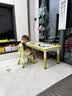 育才儿童桌椅花生桌可升降涂鸦幼儿园学习画画桌宝宝积木玩具游戏桌椅 果绿色长方桌120X60CM 配一椅 实拍图