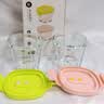 babycare婴儿辅食盒玻璃宝宝辅食保鲜工具便携防漏蒸煮冷冻储存青+粉220ml 实拍图
