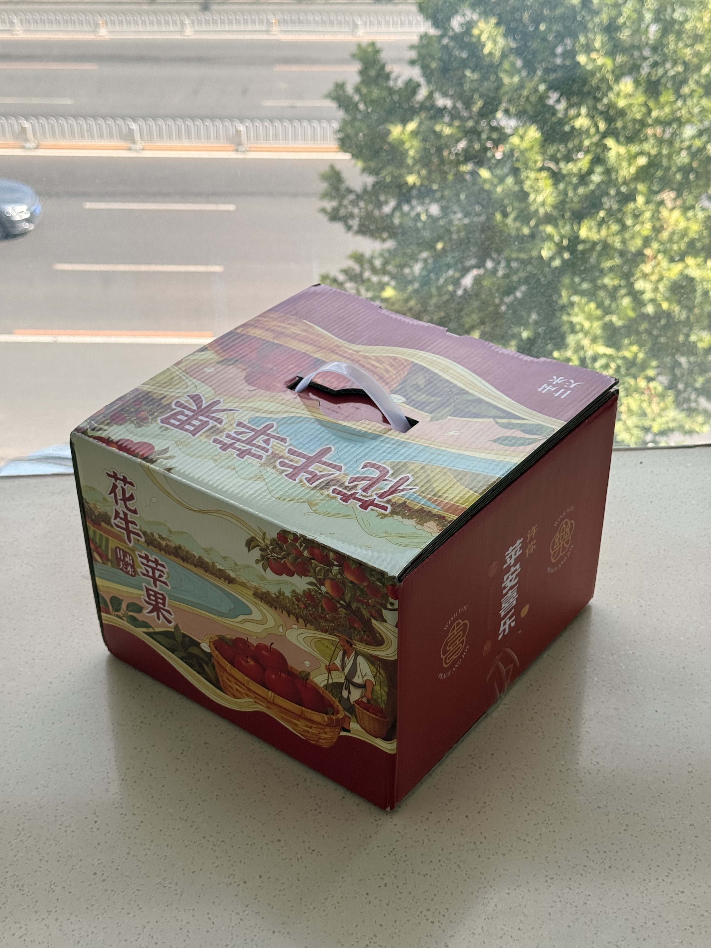 京地达水果礼盒装花牛苹果甘肃天水18枚净重10斤单果250g+源头直发包邮 实拍图