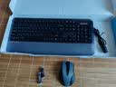 双飞燕（A4TECH）FG2500S PLUS 104键 无线键鼠套装 无线键盘鼠标套装鼠标键盘套装办公打字带手托轻音 遂空灰 无线 实拍图