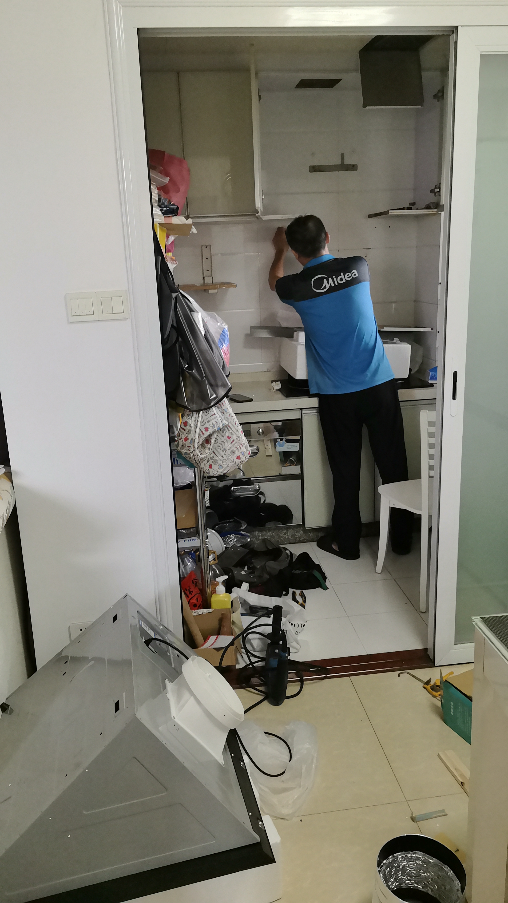 美的（Midea）抽吸排油烟机 家用大吸力侧吸式油烟机上门安装以旧换新出租房屋脱排烟机CXW-200-J30 实拍图