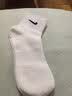 耐克（NIKE）正品NIKE耐克袜子纯棉男女跑步运动篮球袜中长筒四季款透气毛巾底 【四季款】【3双白色】【中筒款】 L码（42-46鞋码） 实拍图