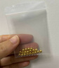 喜上眉梢足金999重工古法金珠散珠3D硬金光面磨砂黄金转运珠圣诞节礼物女 1.4g【4mm重版光珠七颗】 实拍图