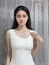 猫人（MiiOW）女士保暖内衣女生羊毛蚕丝双面绒保暖衣保暖背心带胸垫基础打底衣 实拍图