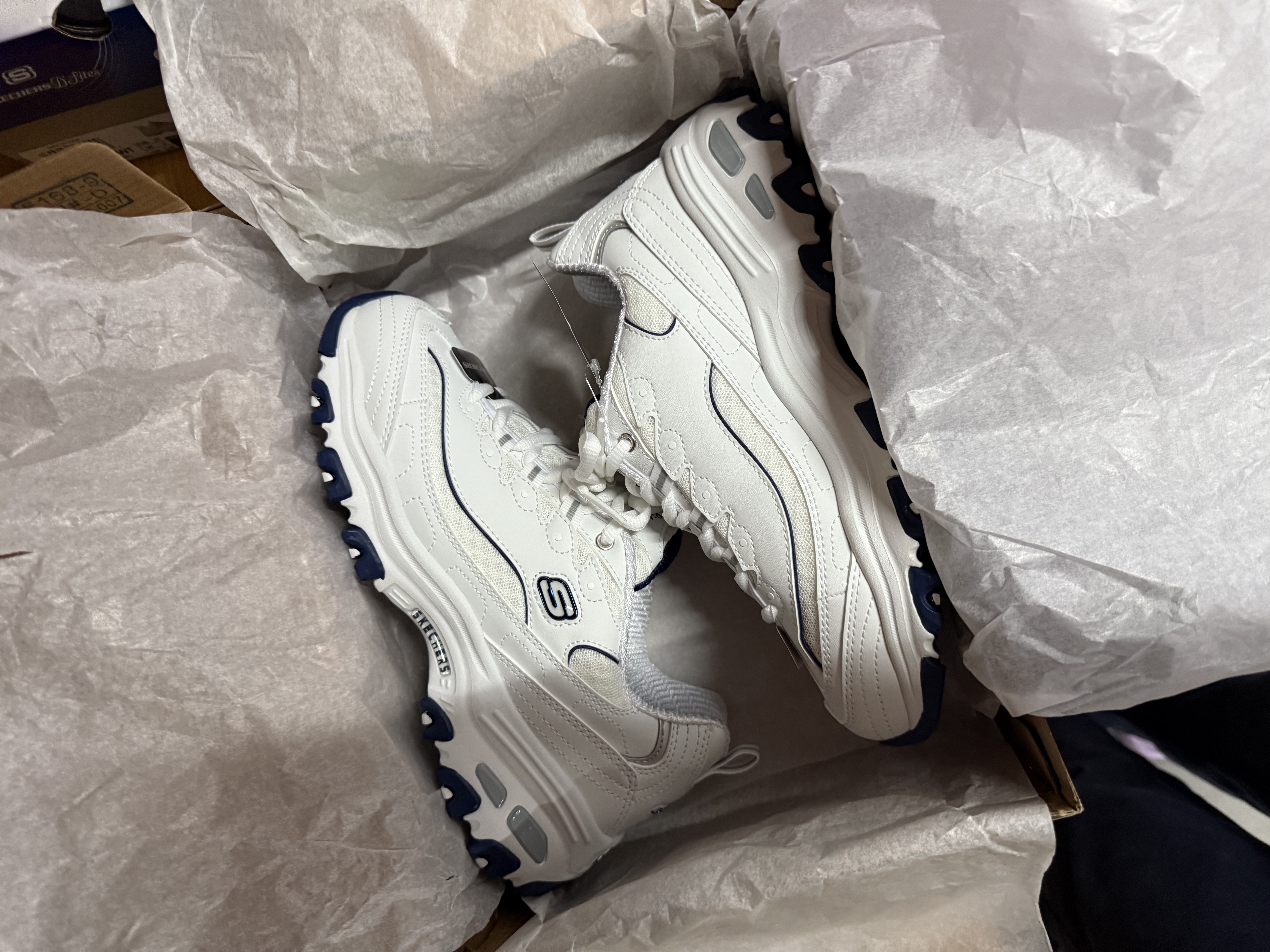 斯凯奇（Skechers）小白熊女鞋秋冬季厚底百搭老爹鞋熊猫鞋休闲运动鞋 实拍图