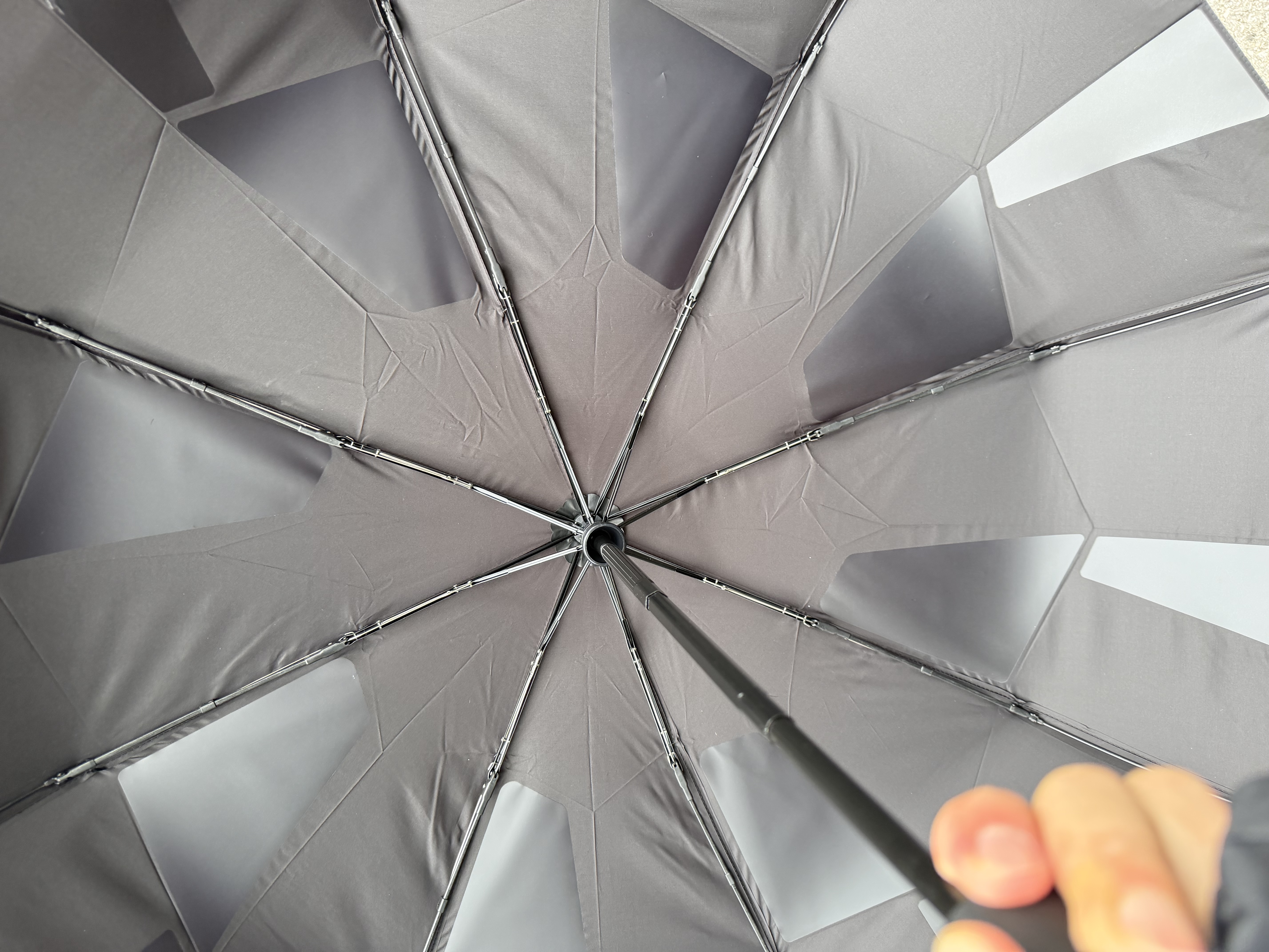 小魔雨伞 记忆折叠伞 免叠秒收自动伞速干伞【黑科技-一秒无痕收伞】 实拍图