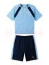 左西男童夏装套装2026新款儿童短袖套装夏季速干运动两件套 蓝色 170 实拍图