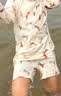 Kocotreekk树儿童沙滩巾防晒透气宝宝游泳浴巾男女孩衣服式带帽浴袍 兔兔M 实拍图