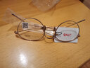 睛姿（JINS）近视镜男女含镜片钛轻量复古TT近视镜可加配防蓝光镜片MTF16A279 02 玫瑰金 实拍图