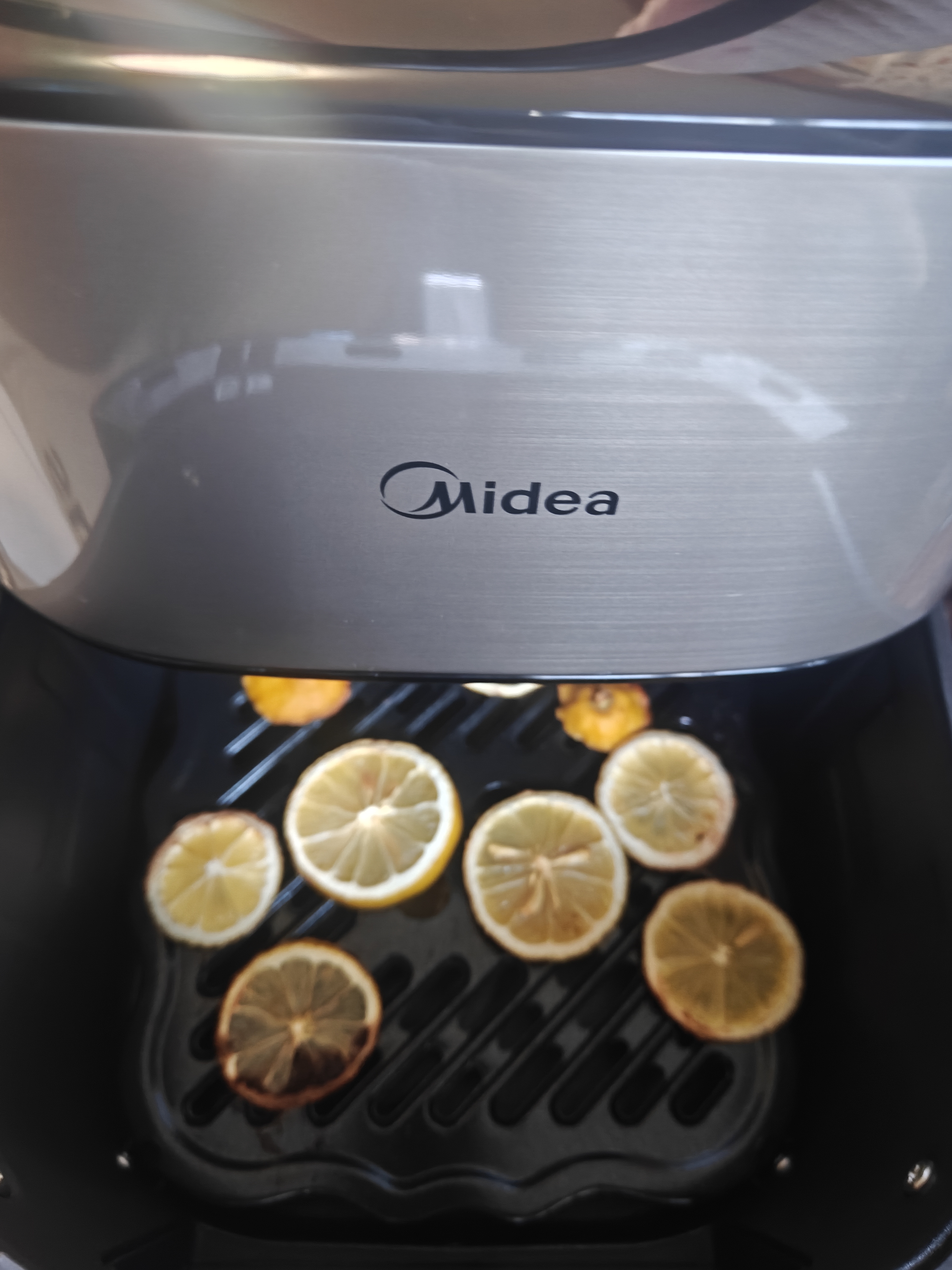 美的（Midea）【品牌直营】炎烤空气炸锅免翻面家用大容量上下双热源透明可视多功能电炸锅全自动智能触控免翻面 【大容量 上下双热源免翻面KZC6054】 6L 实拍图
