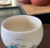 金镶玉茶杯品茗杯陶白瓷单个人茶具男女士主人杯羊脂玉瓷  金亭山水 实拍图