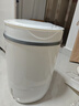 VCJ洗衣机半全自动迷你洗衣机小型洗脱一体小型家用母婴内衣裤洗袜子神器儿童单身人宿舍出租房 新4.5KG【立体水洗去污*定时降噪快洗】珍珠白 实拍图