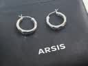 Arsis【宋慧乔同款】自由搭配潺流耳圈耳钉潮流素圈耳环生日礼物送女友 实拍图