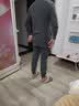 七匹狼秋衣秋裤套装男士保暖内衣男纯棉100%抗菌秋冬季全棉打底秋衣秋裤 【100%纯棉全身10A抗菌】圆领-深灰 M (165) (推荐体重90-110斤) 实拍图