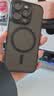 猩球卫士高级感防指纹适用Apple/苹果iPhone17磁吸光栅瓦楞手机壳超薄行李箱条纹保护套磨砂透明外壳白 实拍图