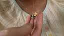 中国黄金（CHINA GOLD）四叶草黄金项链女士足金吊坠挂坠生日情人节礼物送女朋友老婆 【京速达】足金吊坠约0.3g*配镀金色银链 实拍图